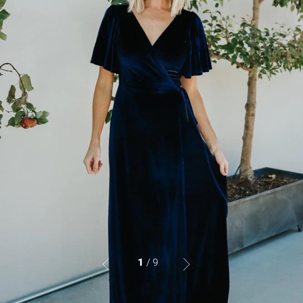 Baltic Born Meghan Velvet Wrap Maxi Dress